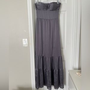 🖤BOGO 50% OFF🖤 VINTAGE BR STRAPLESS SILK MAXI DRESS